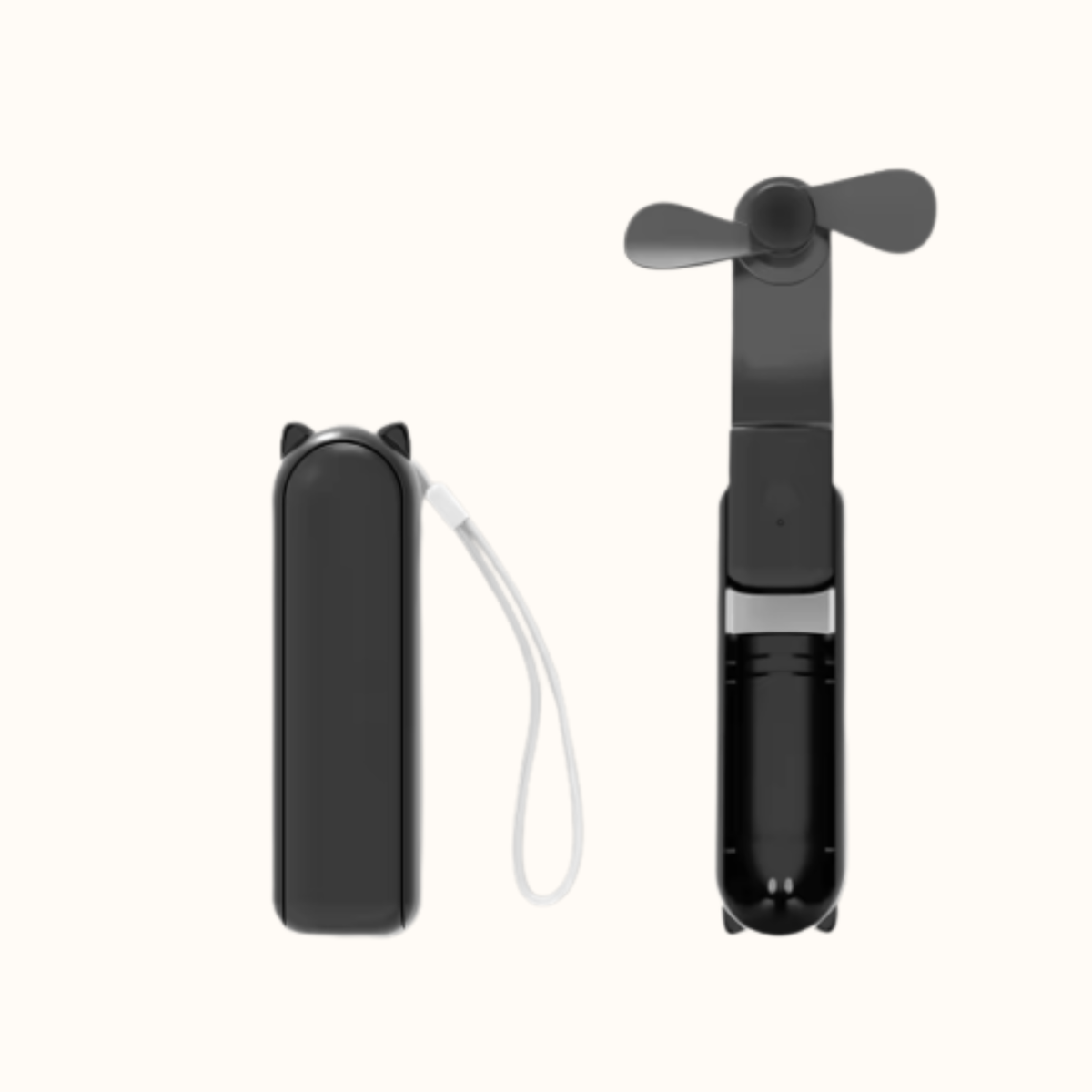 Fläkt - minifläkt, powerbank och ficklampa i ett