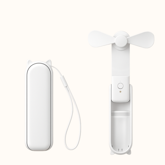 Fläkt - minifläkt, powerbank och ficklampa i ett