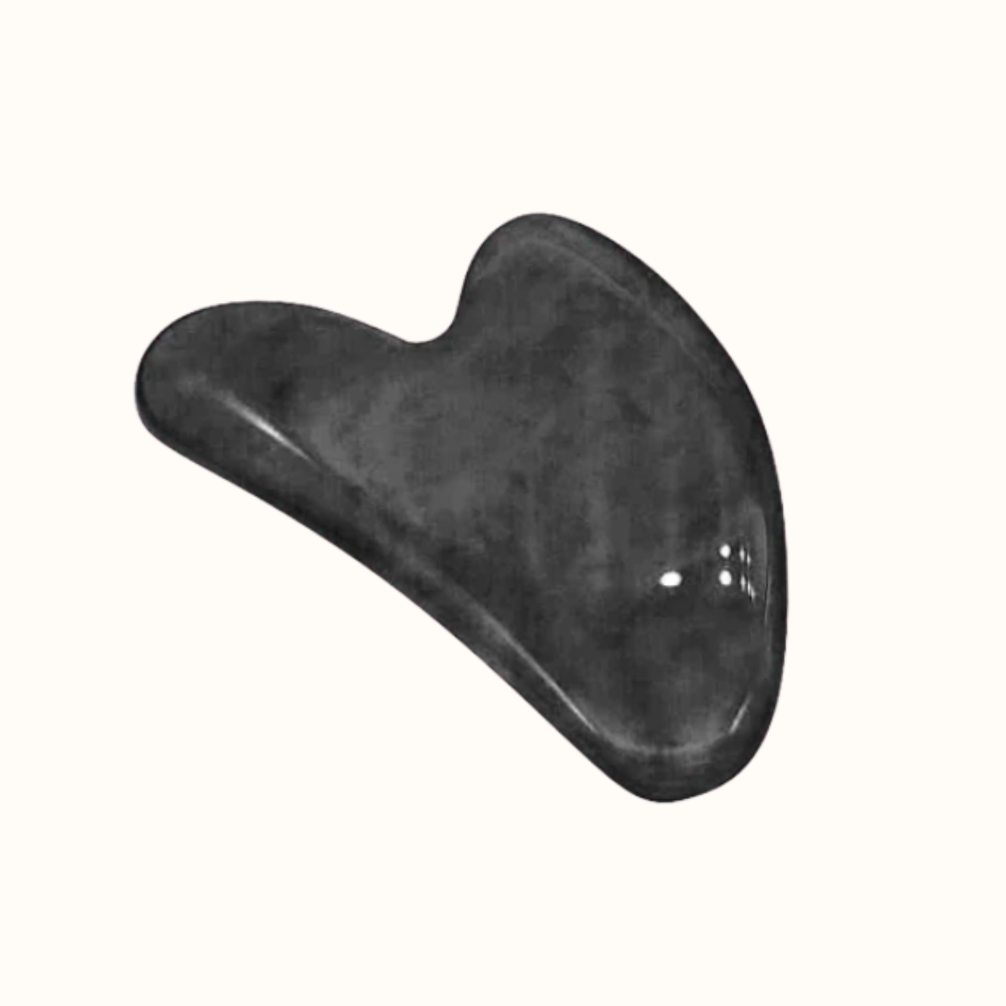 Gua Sha massagesten hjärta i jade eller rosenkvarts
