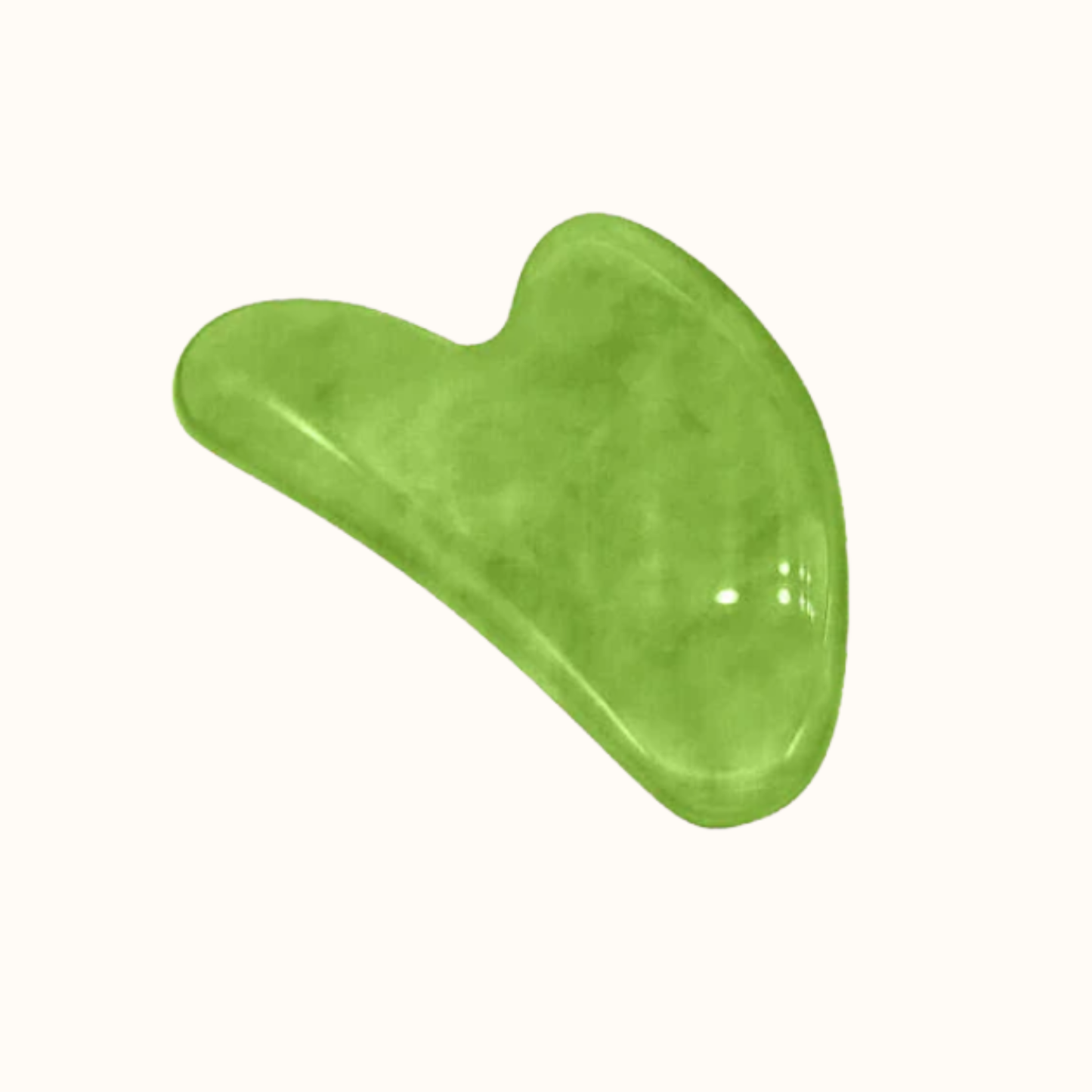 Gua Sha massagesten hjärta i jade eller rosenkvarts